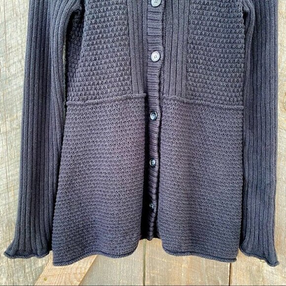 Calvin Klein cardigan, 💯 cotton knit,  black - Picture 5 of 13